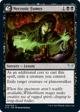necrotic fumes