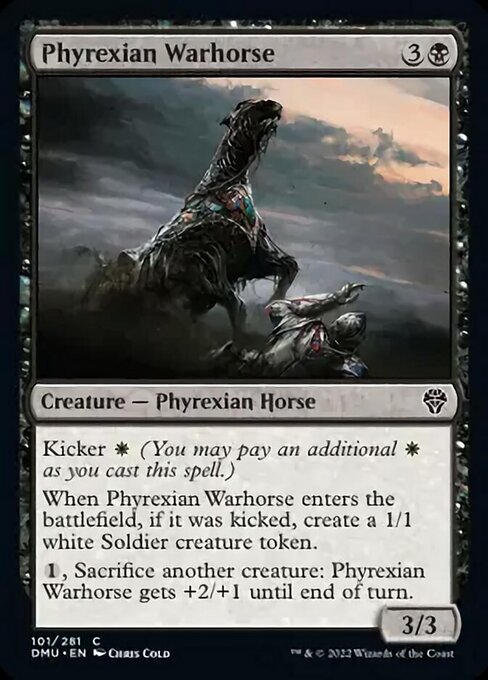 phyrexian warhorse