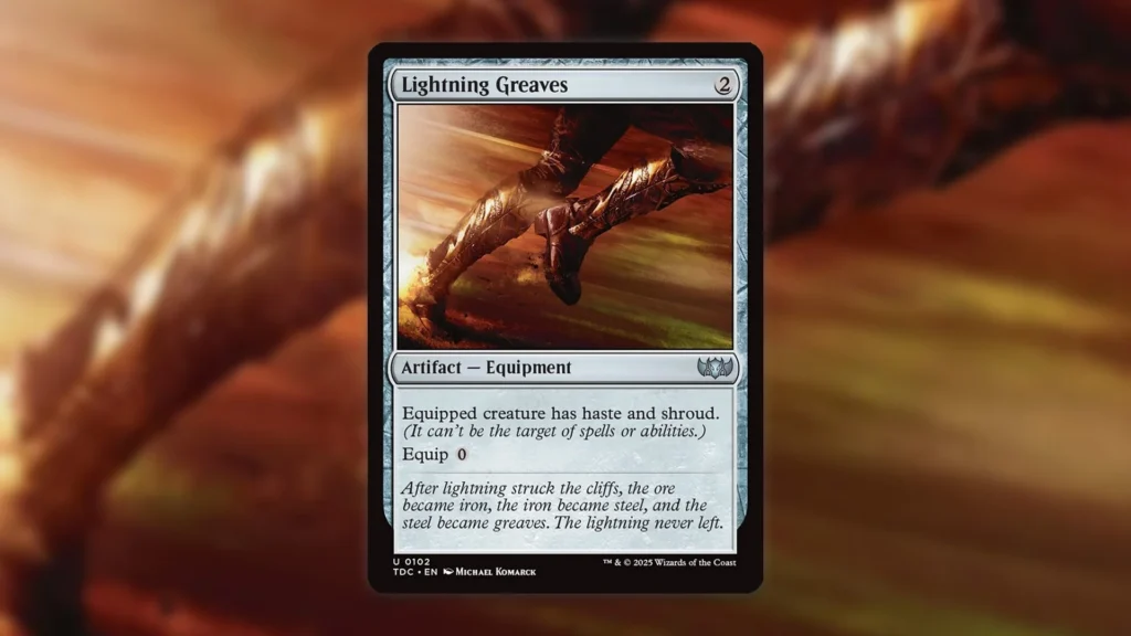 MTG Lightning Greaves – Commander 2011 (Uncommon) – Lightly Played Condition
