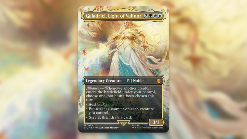 Galadriel Light Of Vali (borderless) (foil) Mtg Card MTG