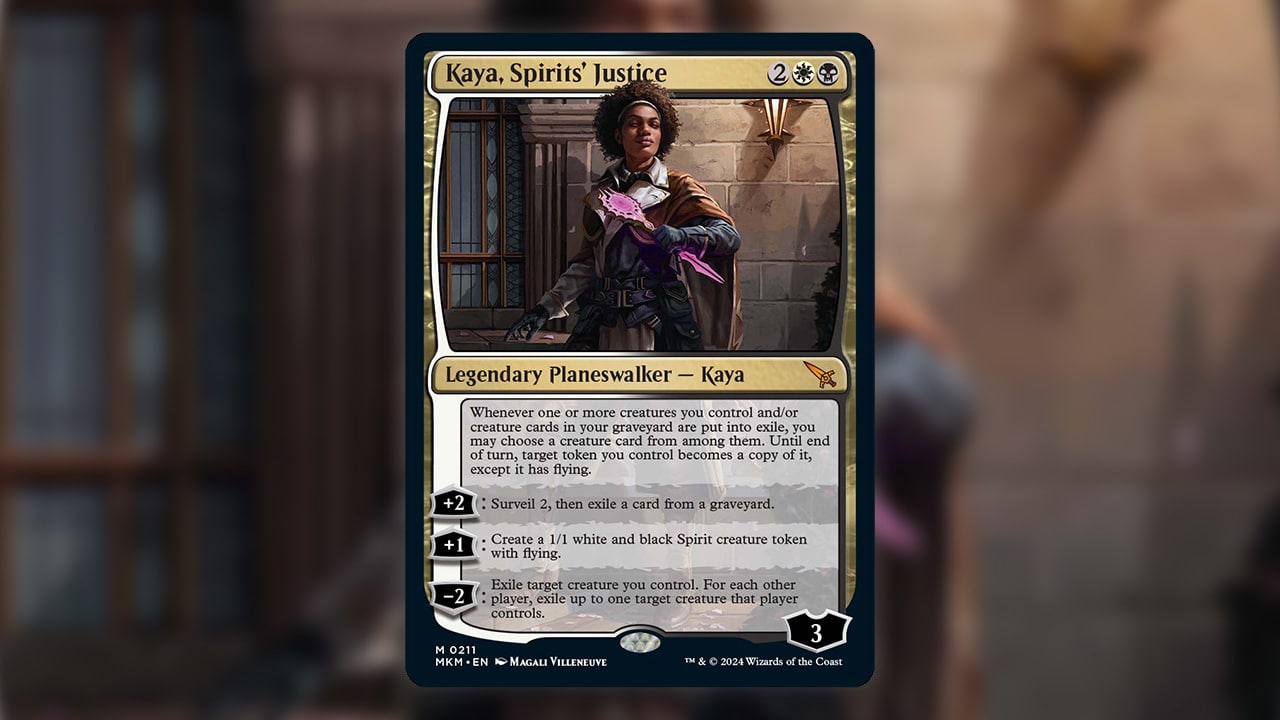 MTG Murders at Karlov Manor Playmat Kaya Spirits Justice Durable Tabletop Mat main image 0