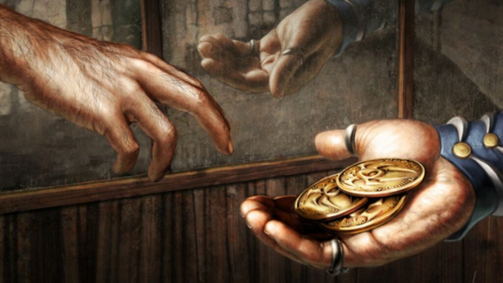 Conjured Currency | Return to Ravnica | Art by Steve Argyle
