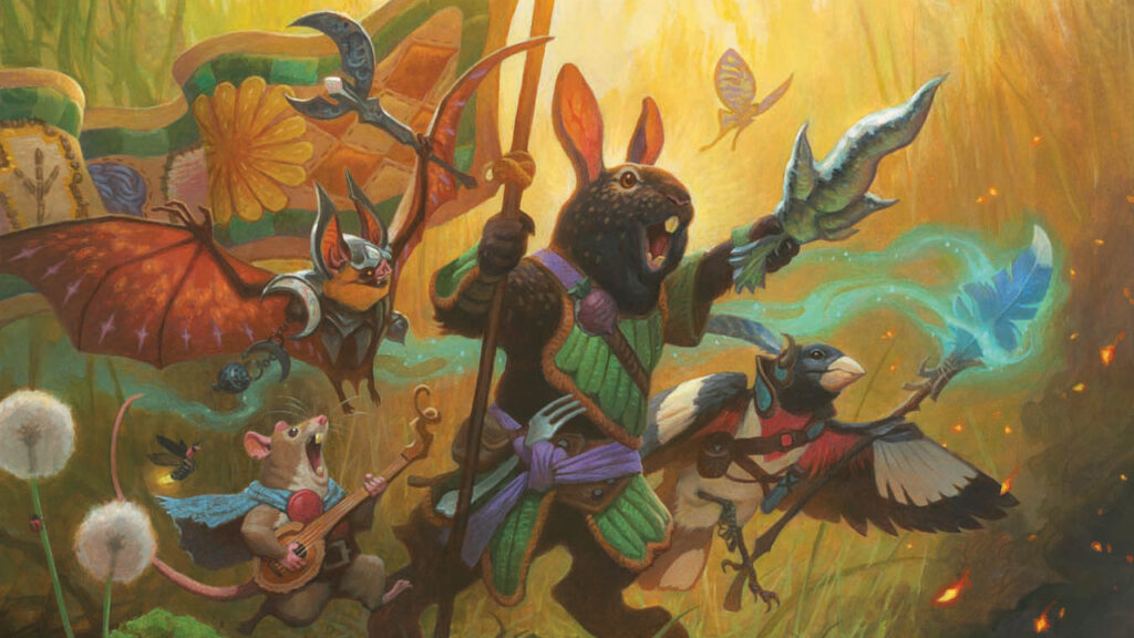 MTG Bloomburrow Face Commanders Boasts Game-Ending Animation Commander!