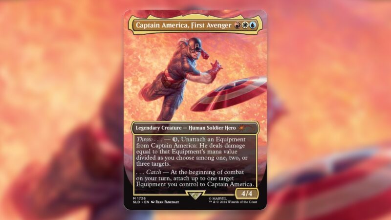 Magic The Gathering MTG Secret Lair: Marvel Captain America Foil