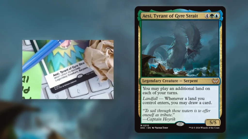 Secret Lair Tease MTG Aesi, Tyrant of Gyre Strait