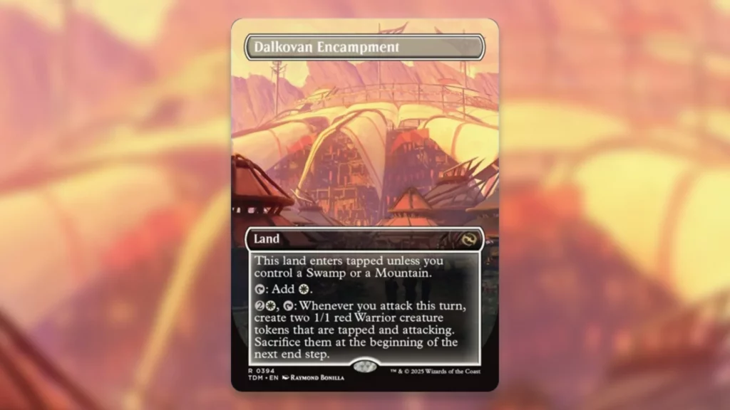 Tarkir Dragonstorm Rare Land Cycle Dalkovan Encampment