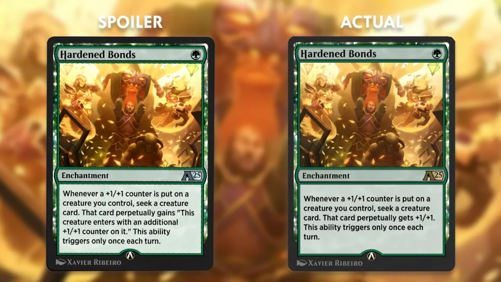 Hardened Bonds Misprint