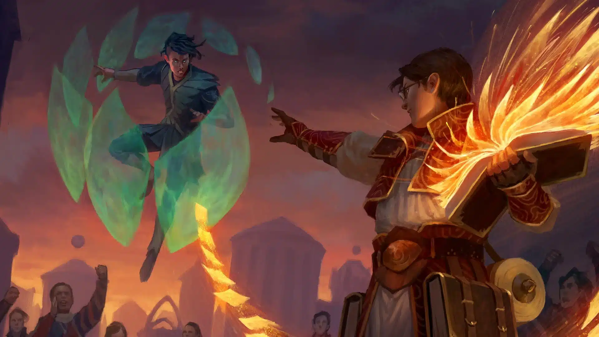 Academic Dispute | Strixhaven School of Mages | Art by Manuel Castañón