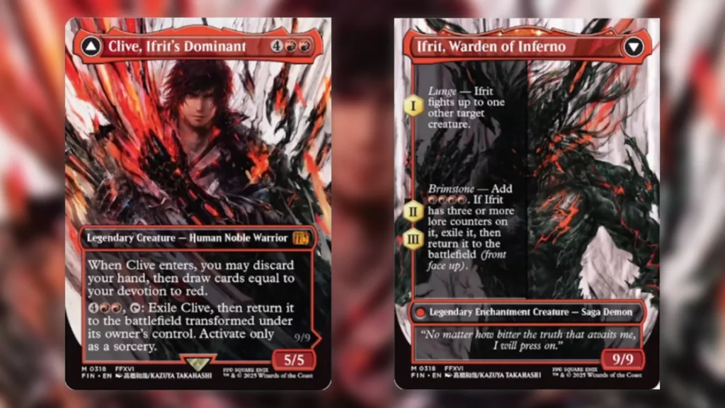 Final Fantasy Summon Spoilers Clive Ifrits Dominant Ifrit Warden of Inferno