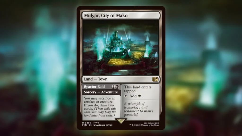 MTG Final Fantasy Masamune Midgar City of Mako