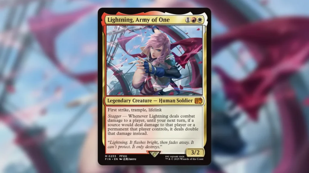 MTG Final Fantasy Boros Lightning Army of One