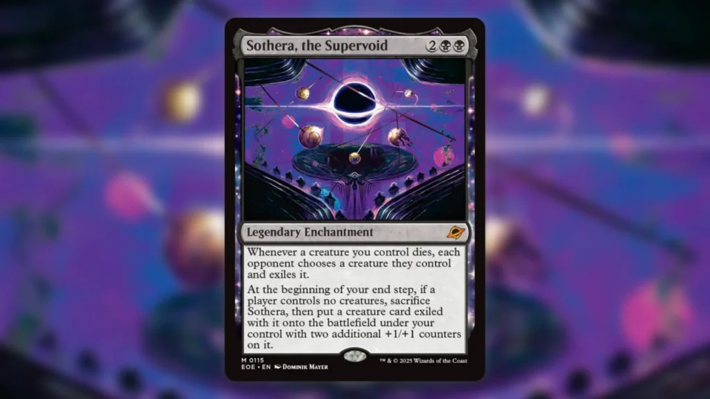 Best Commander Cards Edge of Eternities Sothera the Supervoid