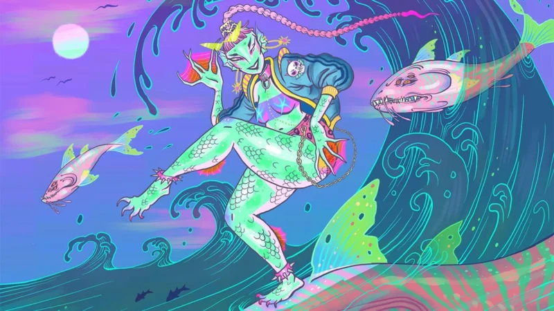 Master of Waves | Secret Lair | Art by Lauren YS