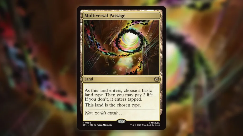 Best Commander Cards MTG Spider-Man Multiversal Passage