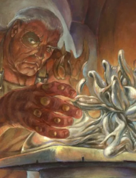 Sculpting Steel | Mirrodin | Art by Heather Hudson