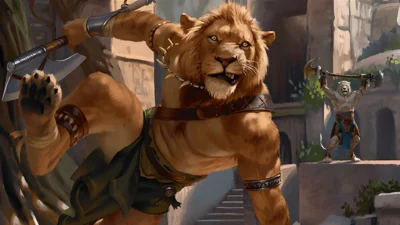 Ajani's Pridemate | Foundations | Art by Chris Rallis