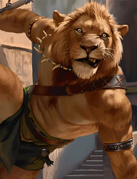 Ajani's Pridemate | Foundations | Art by Chris Rallis
