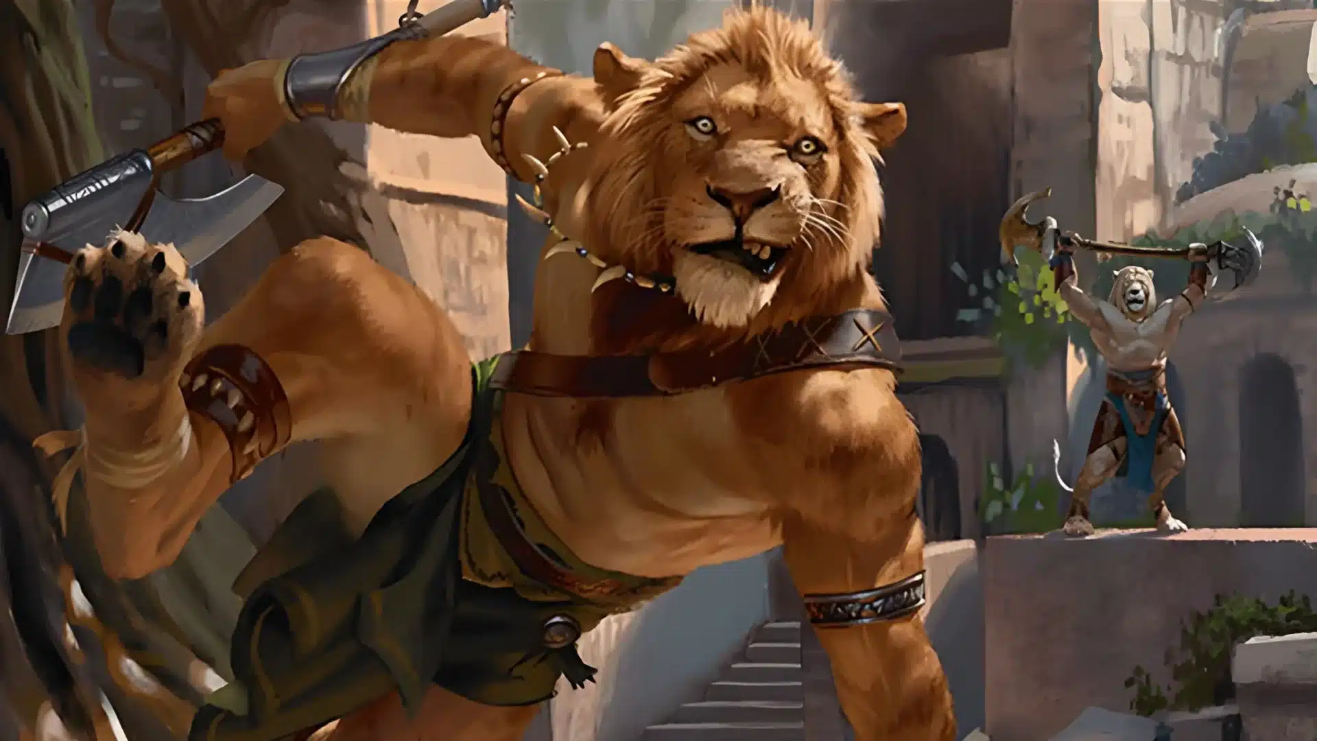 Ajani's Pridemate | Foundations | Art by Chris Rallis