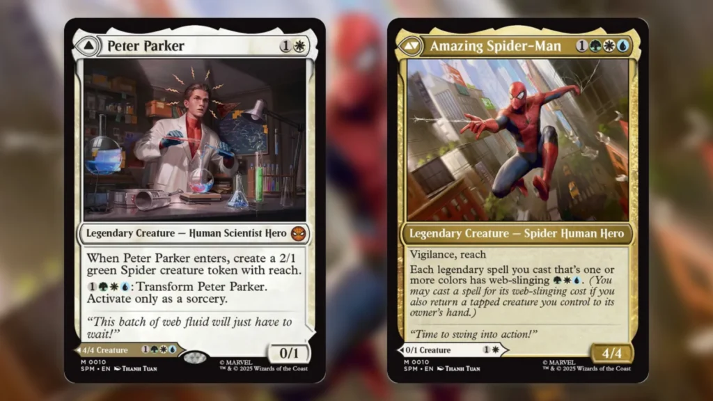Best Commanders MTG Spider-Man Peter Parker Amazing Spider-Man
