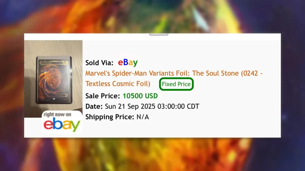 The Soul Stone Sale