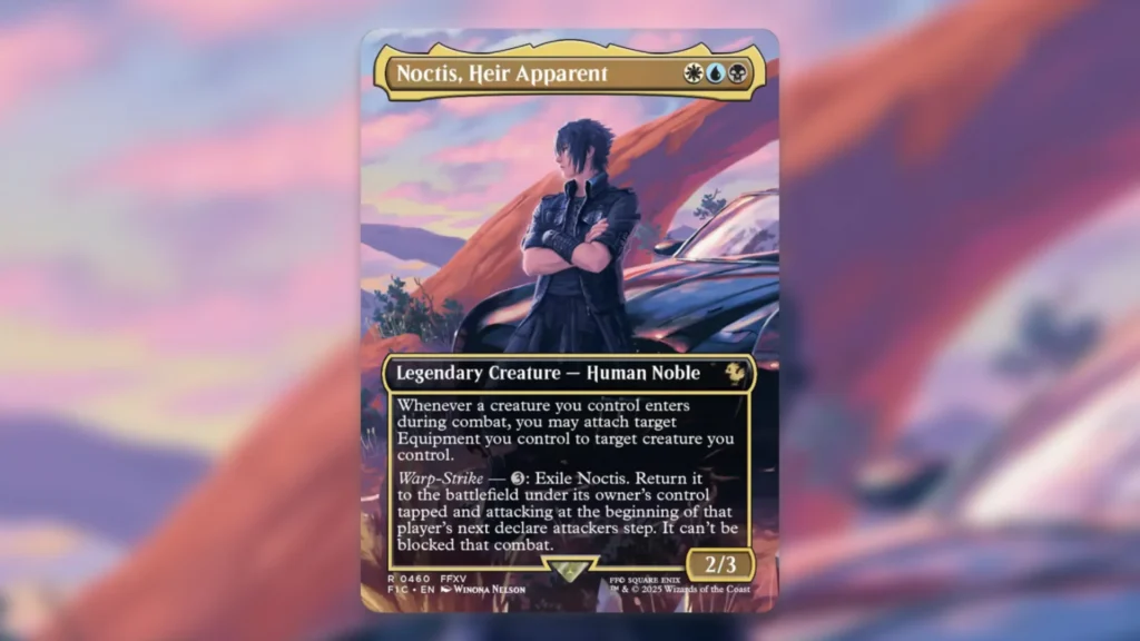 Best New Final Fantasy Cards MTG Noctis Heir Apparent