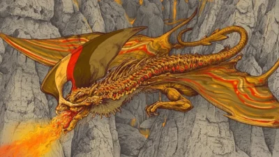 Magmatic Hellkite | Tarkir: Dragonstorm | Art by Raf/too Many Skulls