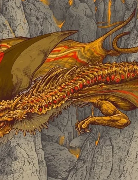 Magmatic Hellkite | Tarkir: Dragonstorm | Art by Raf/too Many Skulls