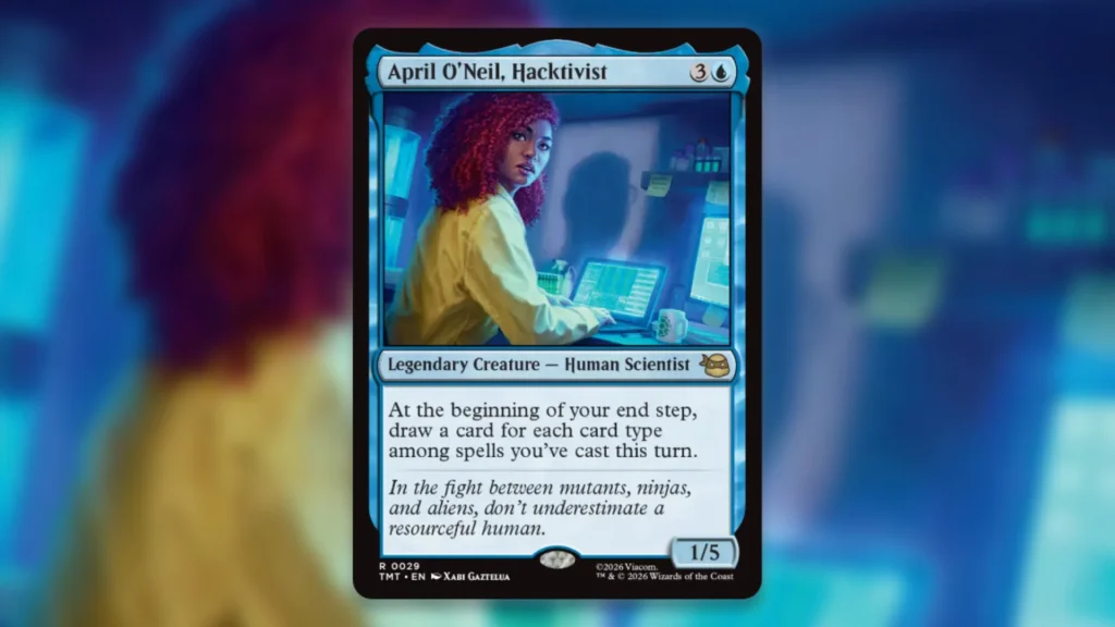 MTG TMNT Spoilers April O'Neil Hacktivist