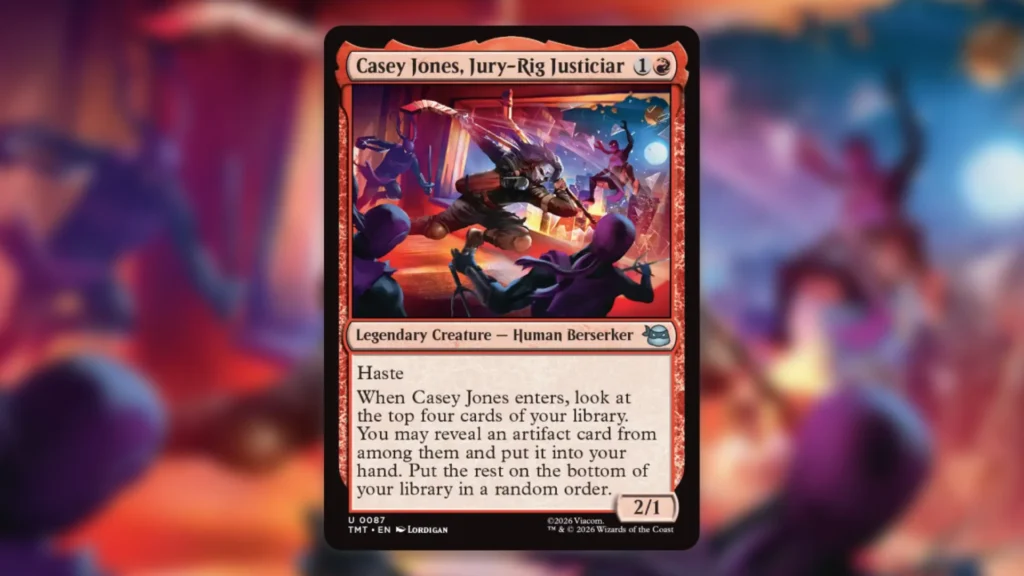 MTG TMNT Spoilers Casey Jones Jury-Rig Justiciar