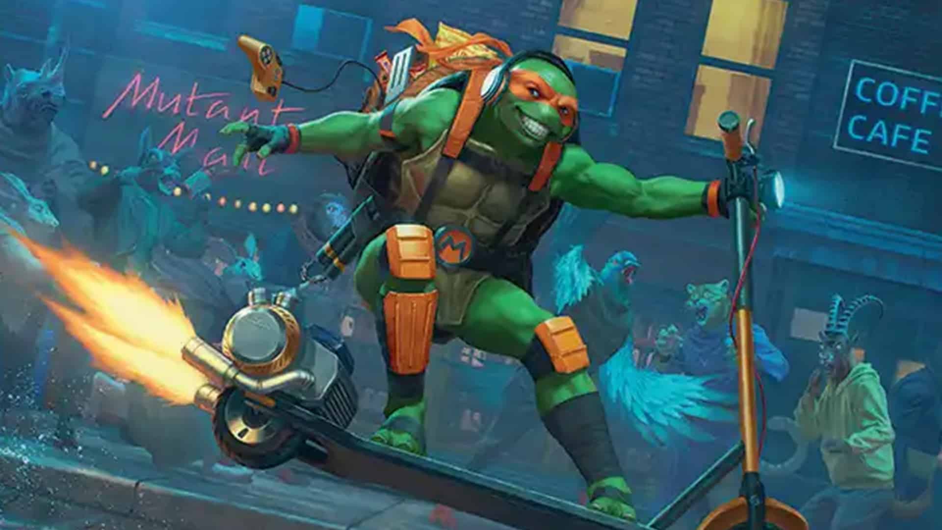 Michelangelo, on the Scene | Teenage Mutant Ninja Turtles Eternal | Art by Lie Setiawan