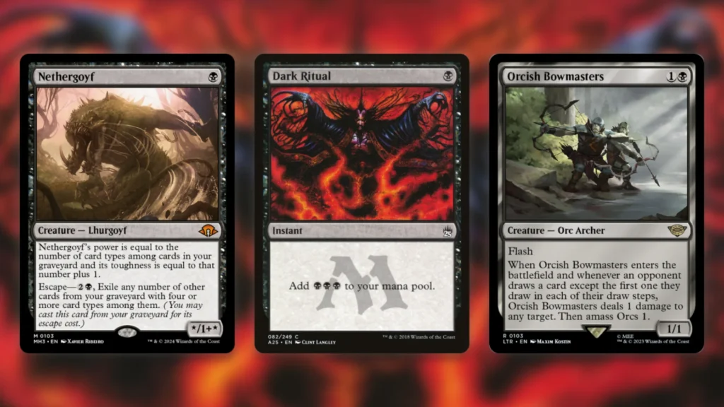 Mono-Black Midrange MTG Legacy Beatdown Plan