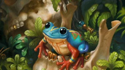 Poison Dart Frog | The Lost Caverns of Ixalan | Art by Julia Metzger