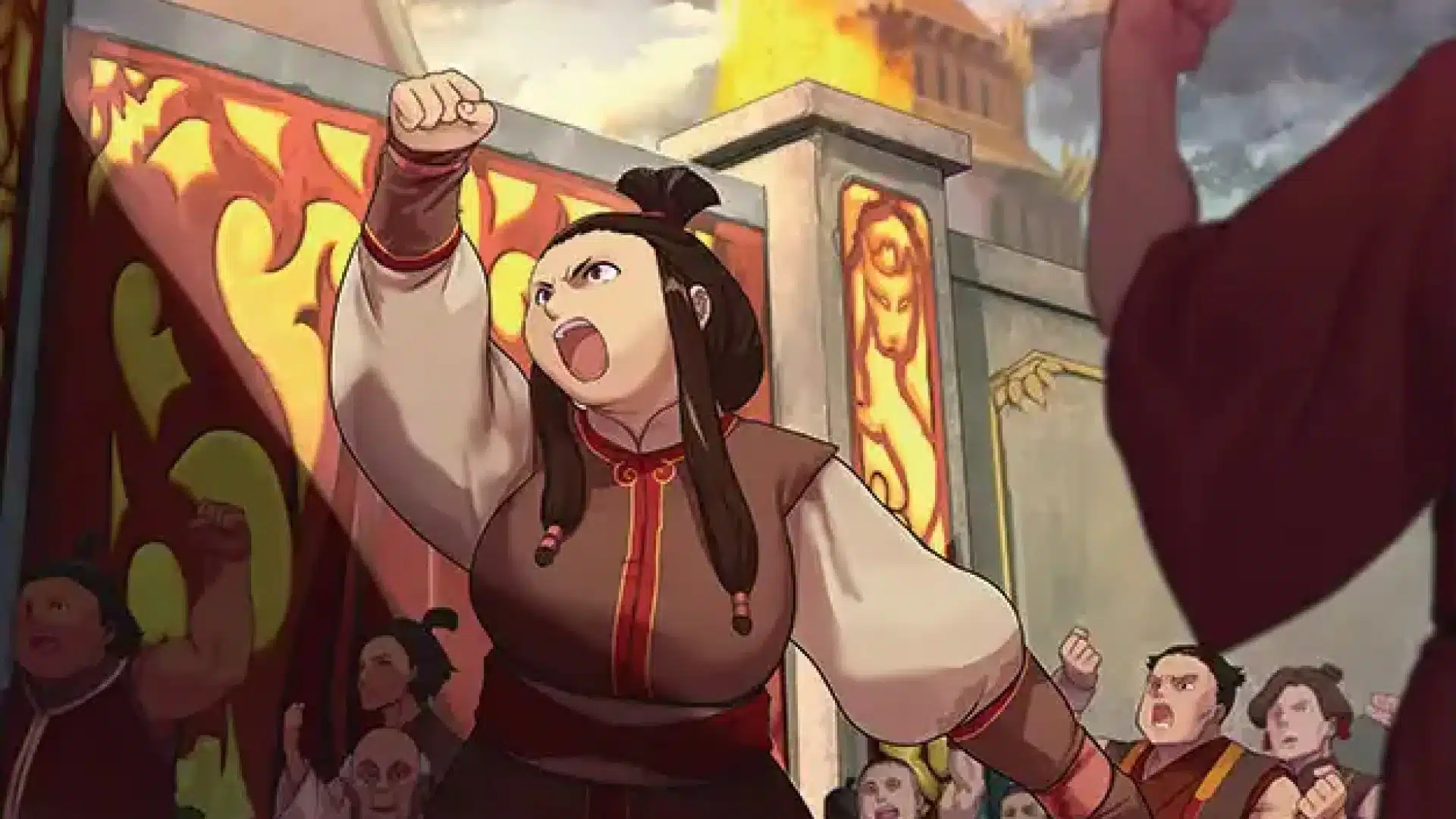 Wartime Protestors | Avatar: The Last Airbender | Art by Yosuke Adachi