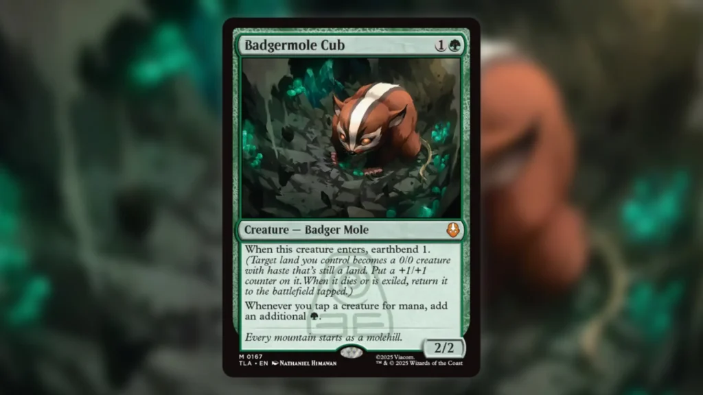 Best Cards MTG Avatar Badgermole Cub