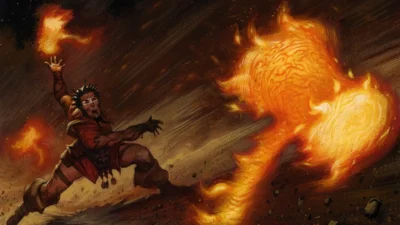 Punishing Fire | Zendikar | Art by Christopher Moeller