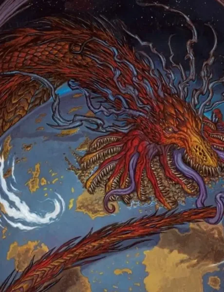 Worldgorger Dragon | Dominaria Remastered | Art by rk post