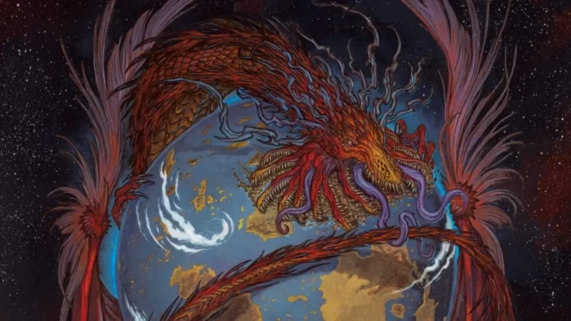 Worldgorger Dragon | Dominaria Remastered | Art by rk post