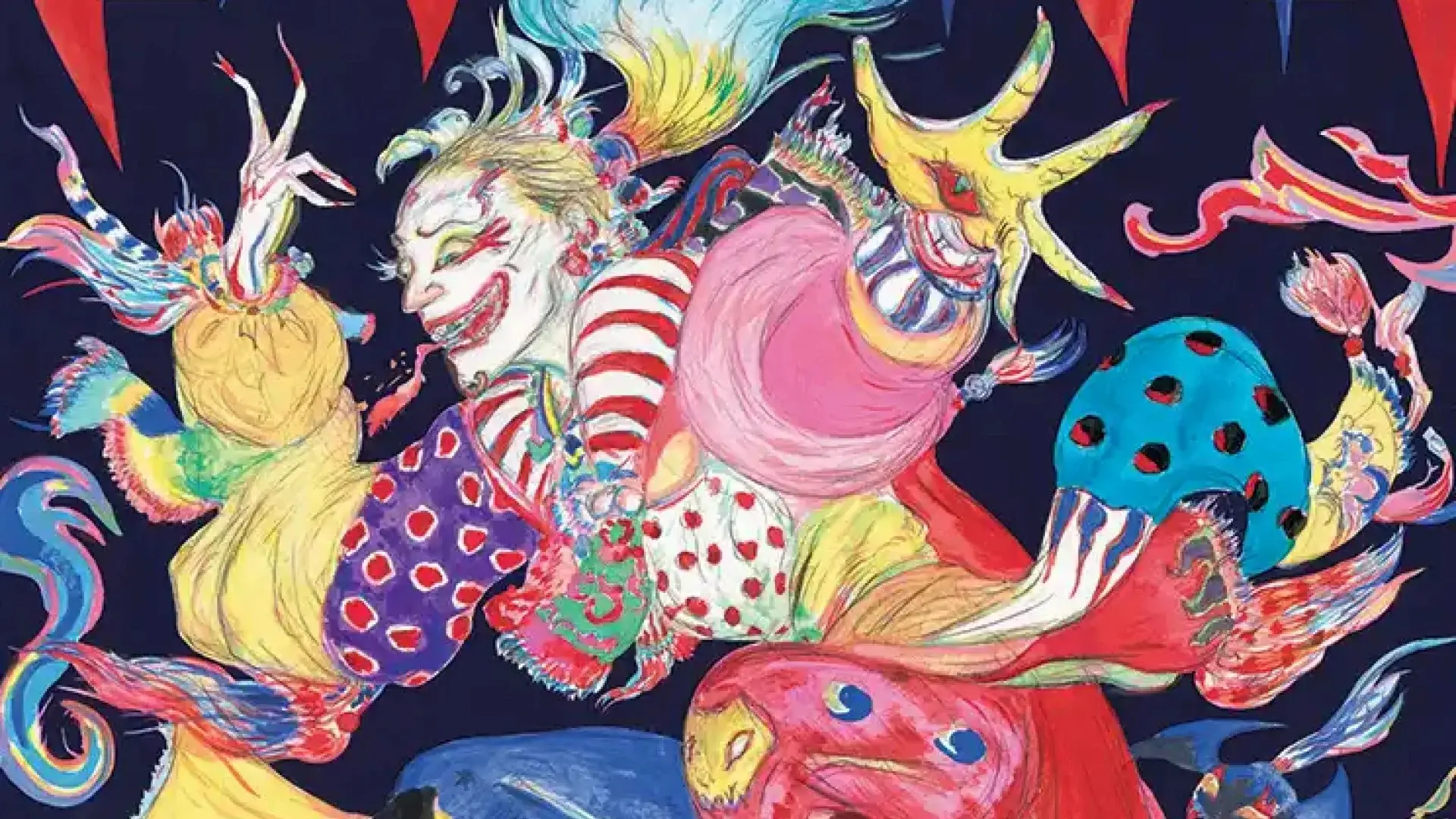 Kefka, Court Mage | Final Fantasy | Art by Yoshitaka Amano