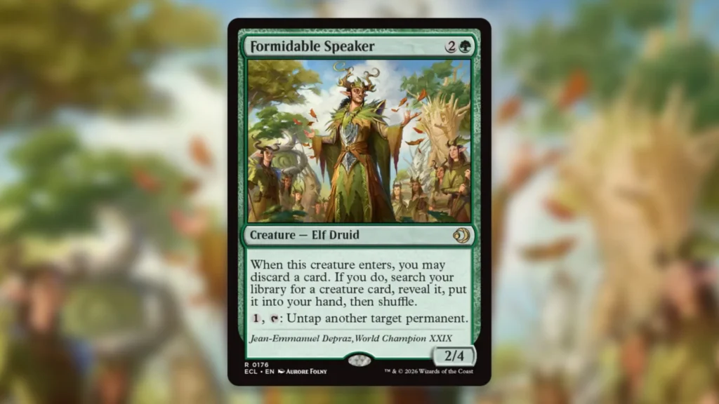 Best Cards Lorwyn Eclipsed Formidable Speaker