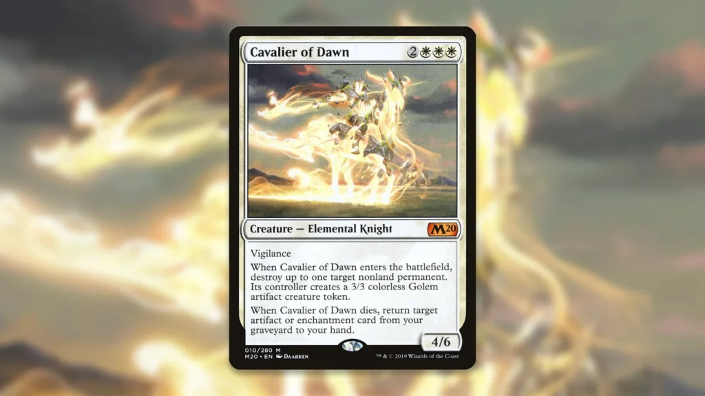 MTG Cavalier of Dawn