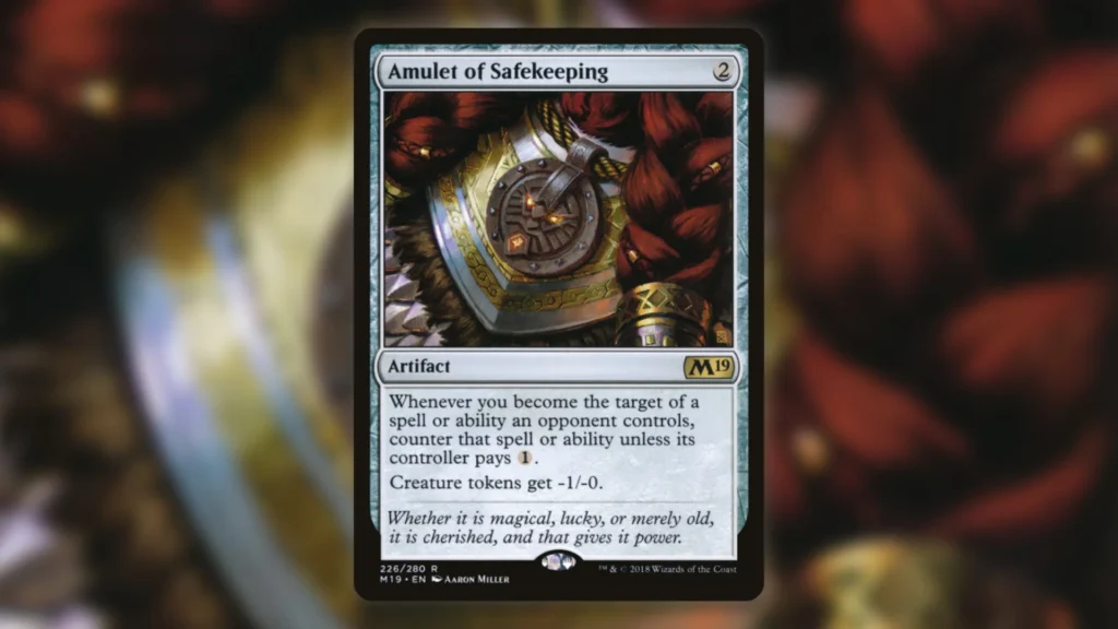 Stop Combos MTG Commander Amulet of Safekeeping