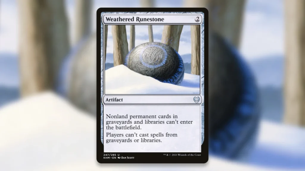 Stop Combos MTG Commander Weathered Runestone