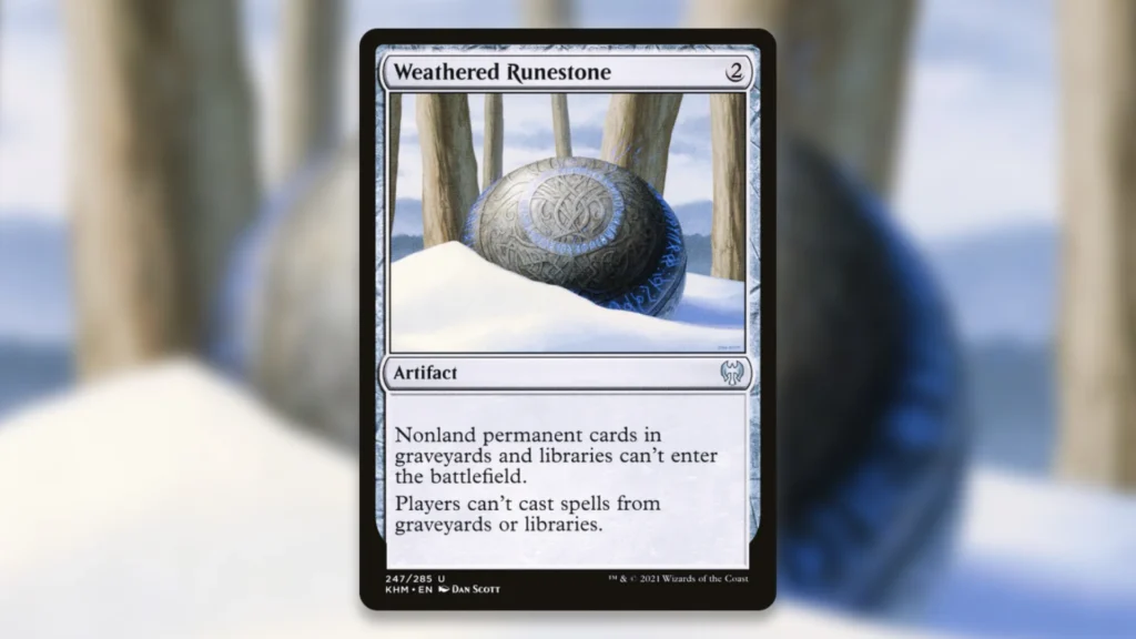 Budget Graveyard Hate MTG Weathered Runestone