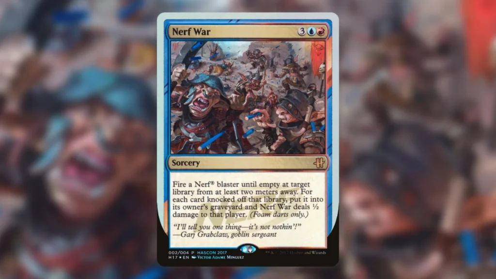 Nerf War MTG
