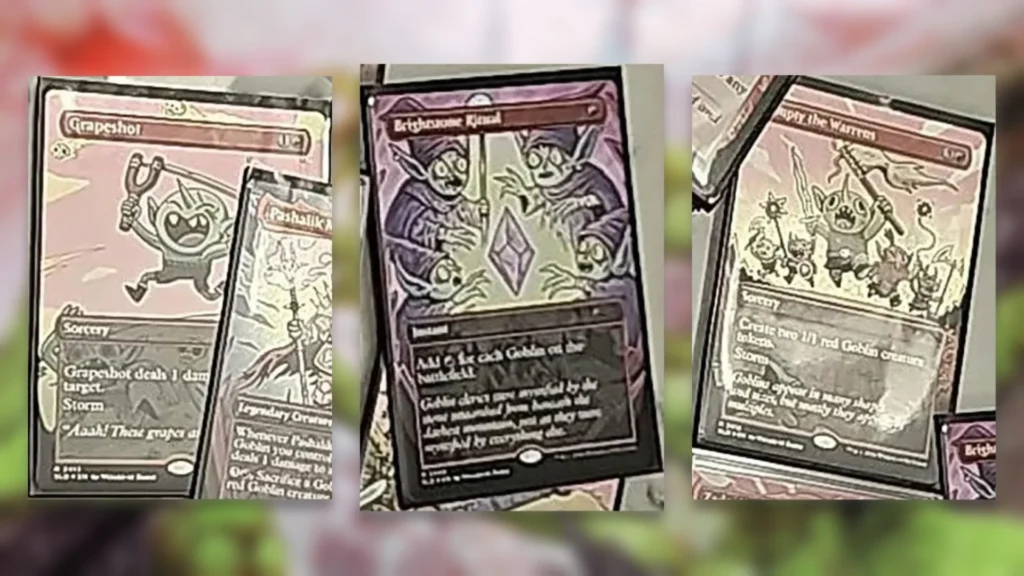 Secret Lair Goblin Precon Leak Storm Cards