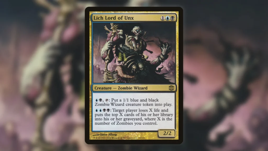 Underplayed Zombie Cards MTG Commander Lich Lord of Unx