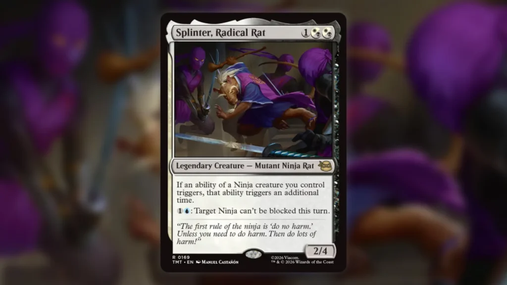Best MTG Commanders TMNT Splinter Radical Rat