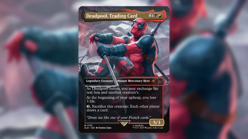 Best Mutants MTG Deadpool Trading Card