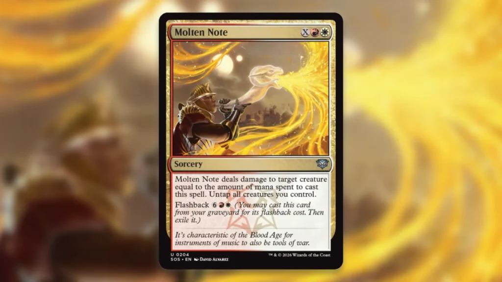 Secrets of Strixhaven Mechanics Flashback Molten Note