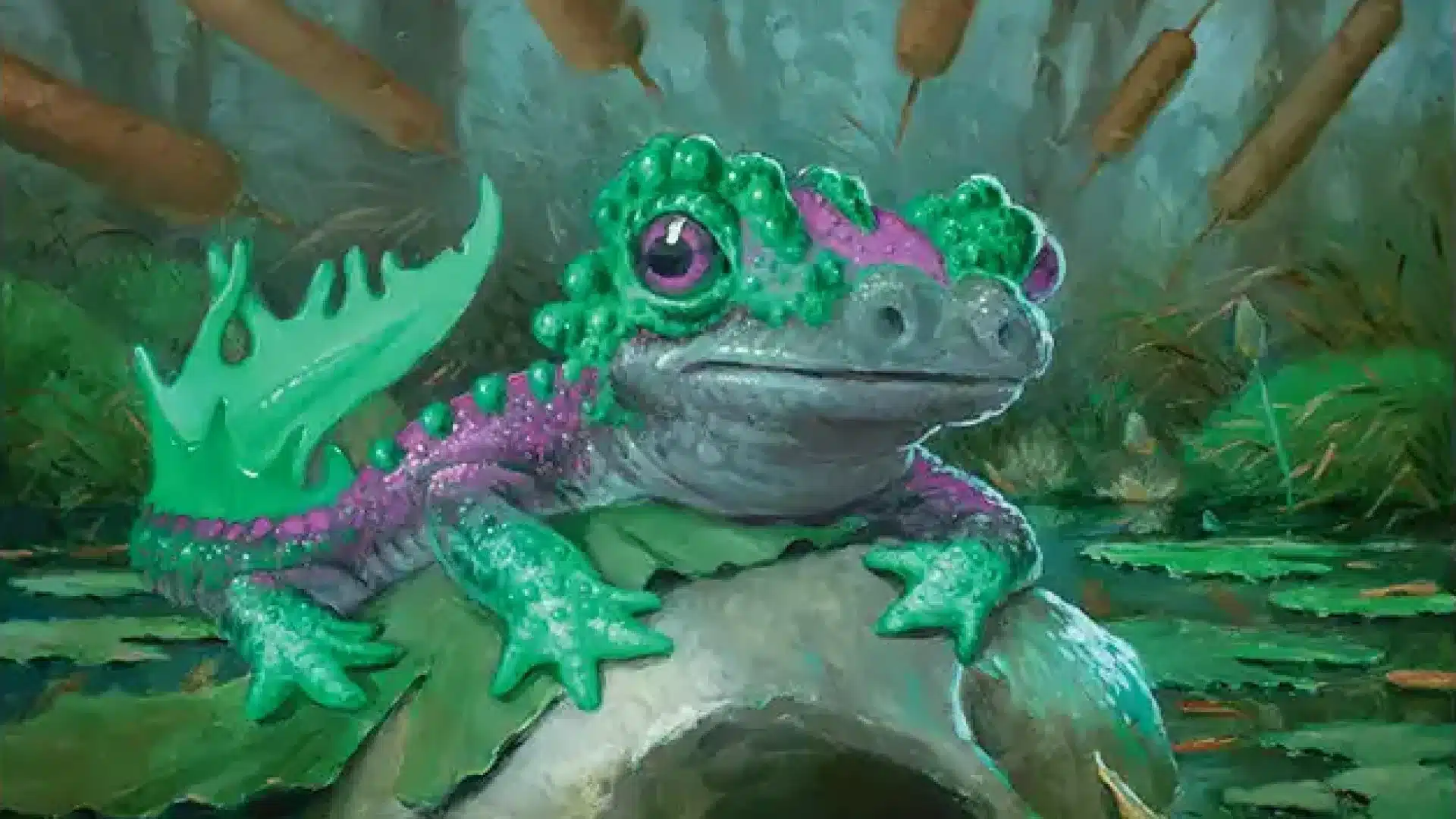 Noxious Newt | Secrets of Strixhaven | Art by Aaron Miller